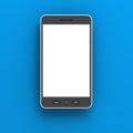 Generic smartphone against blue background, 3d Royalty Free Stock Photo
