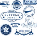 Generic stamps and signs of Suffolk county, NY