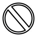 generic stop icon symbol