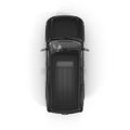 Generic SUV car - top view 3D Illustration Royalty Free Stock Photo