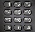 Generic telephone keypad. Royalty Free Stock Photo