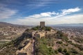 Generic and top view of the medieval castle of Lorca, Region of Murcia Royalty Free Stock Photo