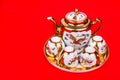 Generic traditional Chinese tea set used in wedding tea ceremony