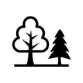 generic trees Glyph Style vector icon which can easily modify or edit
