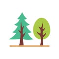 generic trees Line Style vector icon which can easily modify or edit
