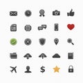 Generic vector symbol icon set