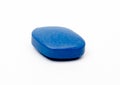 Generic viagra blue pill isolated.