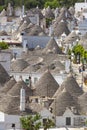 Generic view of Alberobello with trulli roofs and terraces, Apulia region, Southern Italy