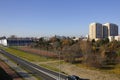 Generic view of nature and buildings Royalty Free Stock Photo