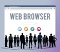 Generic Web Browser Online Page Concept