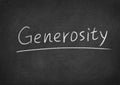 Generosity