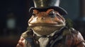 generous toad lawman, digital art illustration, Generative AI Royalty Free Stock Photo