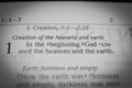 Genesis 1:1 In the beginning Royalty Free Stock Photo