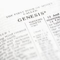 Genesis in Bible. Royalty Free Stock Photo