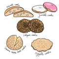 Genesis of Cookies vector illustration