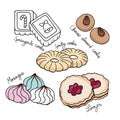 Genesis of Cookies vector illustration