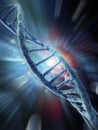 Genesis - Representation of the DNA double helix - AI Generated Royalty Free Stock Photo