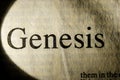 Genesis text header