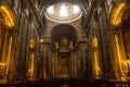 Genetal view inside Estrela basilica in Lisbon, Portugal