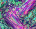 Genetic Art Organic Fluid Turbulence Magenta