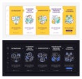 Genetic diseases diagnostics onboarding vector template