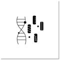 Genetic diversity glyph icon