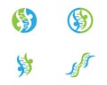 Genetic DNA logo vector template Royalty Free Stock Photo