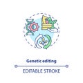 Genetic editing concept icon