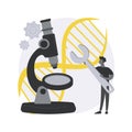Genetic engineering abstract concept vector illustration.