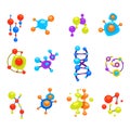 Genetic engineering, DNA cells vector isolated illustration