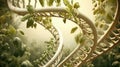 Genetic engineering and gene manipulation concept. Royalty Free Stock Photo