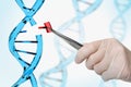 Genetic engineering and gene manipulation concept Royalty Free Stock Photo