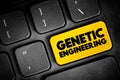 Genetic Engineering - process that uses laboratory-based technologies to alter the DNA makeup of an organism, text button on