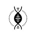 Black solid icon for Genetic, historical and hereditary