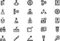 Genetic icons collection is a vector illustration with editable stroke. Royalty Free Stock Photo