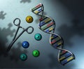 Genetic Medicine. 3D Rendering Royalty Free Stock Photo