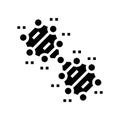 genetic molecular structure glyph icon vector illustration Royalty Free Stock Photo