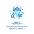 Genetic predisposition concept icon Royalty Free Stock Photo