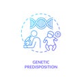 Genetic predisposition concept icon Royalty Free Stock Photo