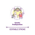 Genetic predisposition concept icon Royalty Free Stock Photo