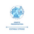 Genetic predisposition concept icon Royalty Free Stock Photo