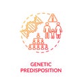 Genetic predisposition concept icon Royalty Free Stock Photo