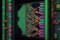 genetic programming system, with various algorithms and parameters being tested and optimized