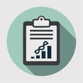Genetic Research Data Analysis Flat Icon Royalty Free Stock Photo