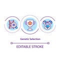 Genetic selection concept icon