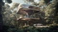 Genetically Engineered Tree: Home to High-Tech Glass Treehouse and Eco-Friendly Supercar