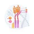 Genetically modified plants abstract concept vector illustration. Royalty Free Stock Photo
