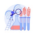 Genetically modified plants abstract concept vector illustration. Royalty Free Stock Photo