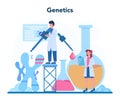 Geneticist concept. Medicine and science technology. Scientist
