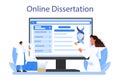 Geneticist online service or platform. Medicine and science technology